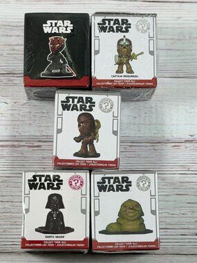 Star Wars Mystery Minis collectible figure bundle in original boxes.